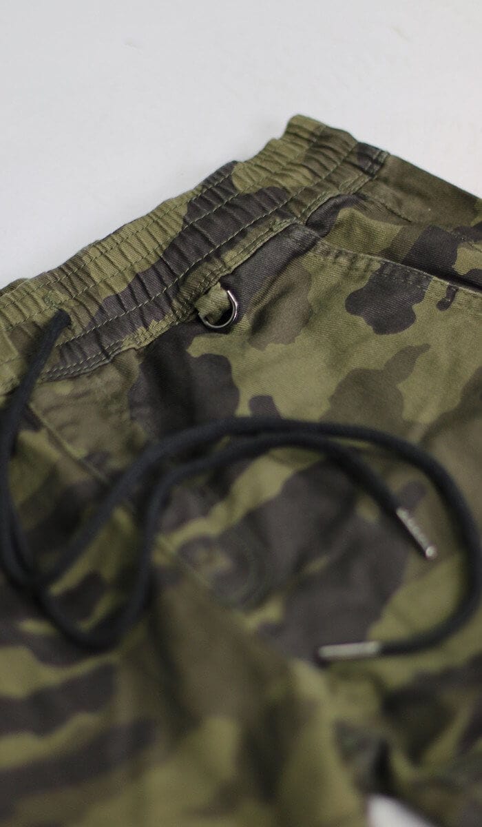 Olive Camo Zipper Pant | Hyper Denim