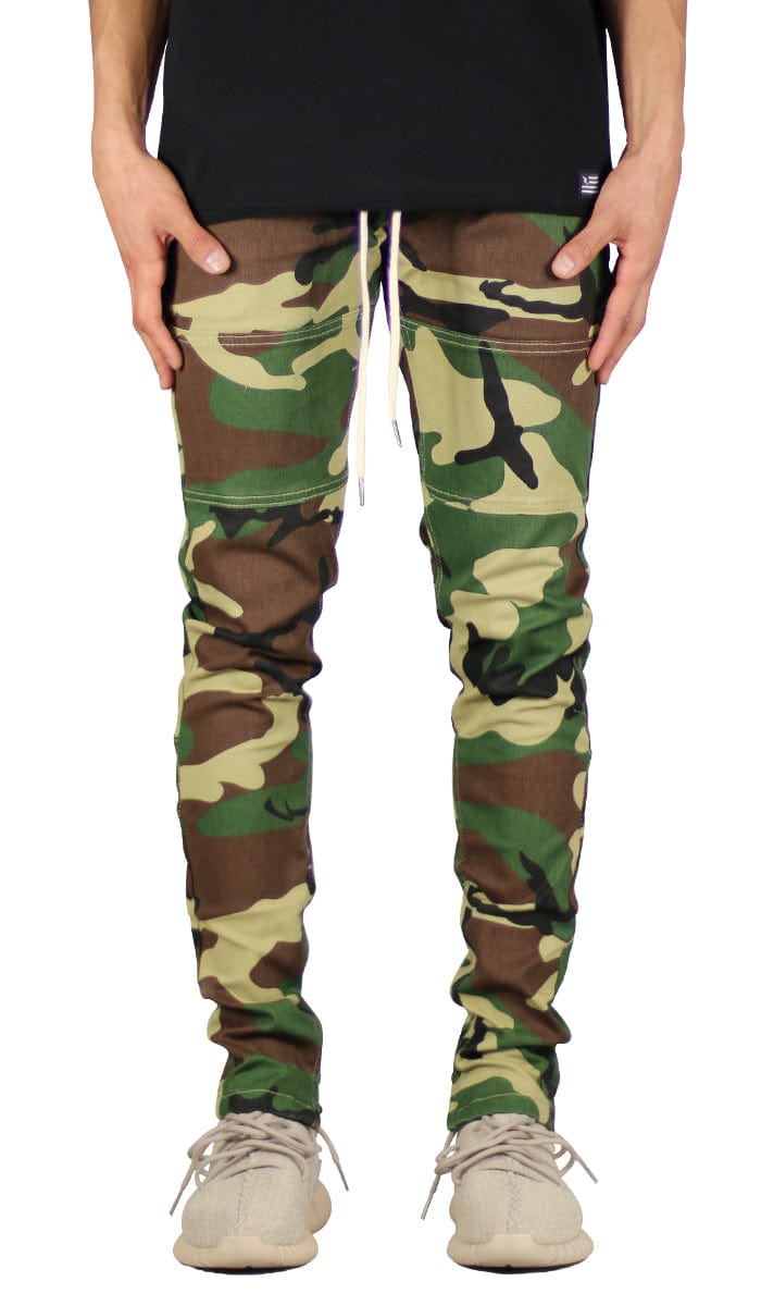 Men's Woodland Camo Zipper Pant | Hyper Denim – HYPER DENIM