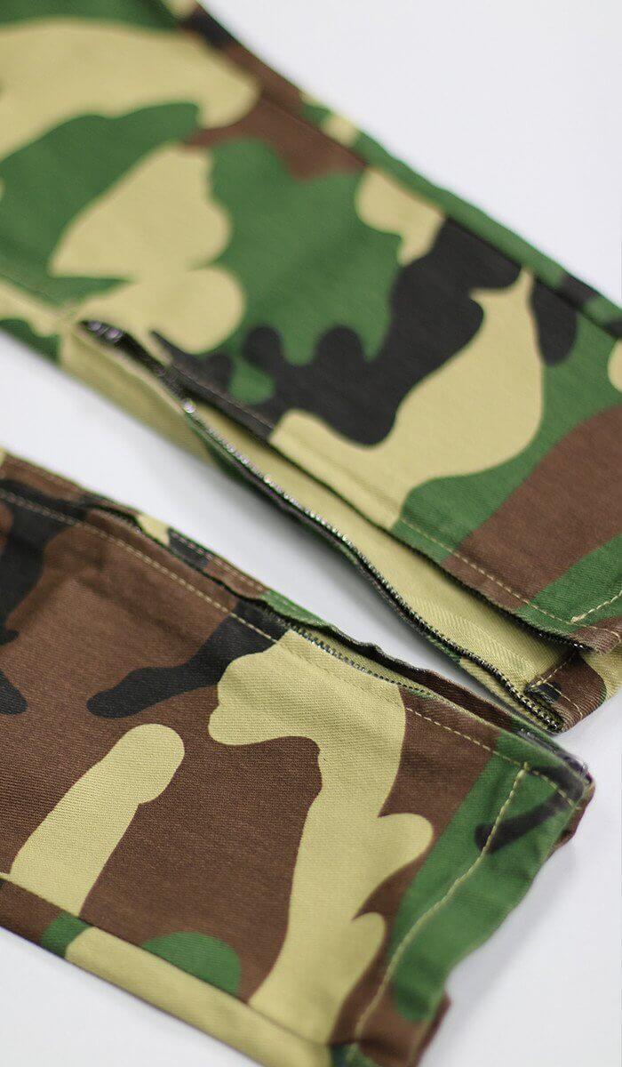 【binary01】Floody Camo Carpenter Denim Pants ★S/M/L Fludy Camo Carpenter Denim Pants - binary01