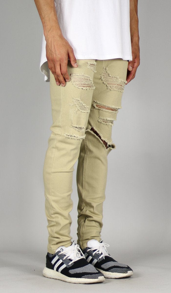 Khaki Ato Pant Hyper Denim - Main Image